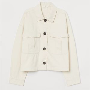 NWOT Short Boxy Slightly Cropped Shirt Jacket